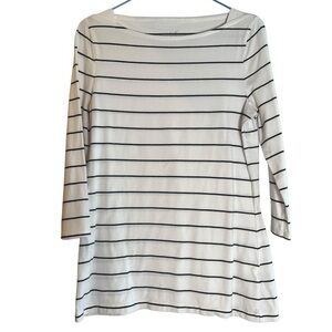 A New Day 3/4‎ striped boatneck tee sz S
